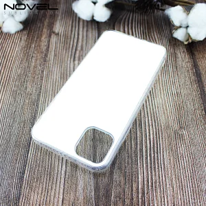 Crystal Clear Protective Cover sublimation Soft TPU case with plastic film for IP 11