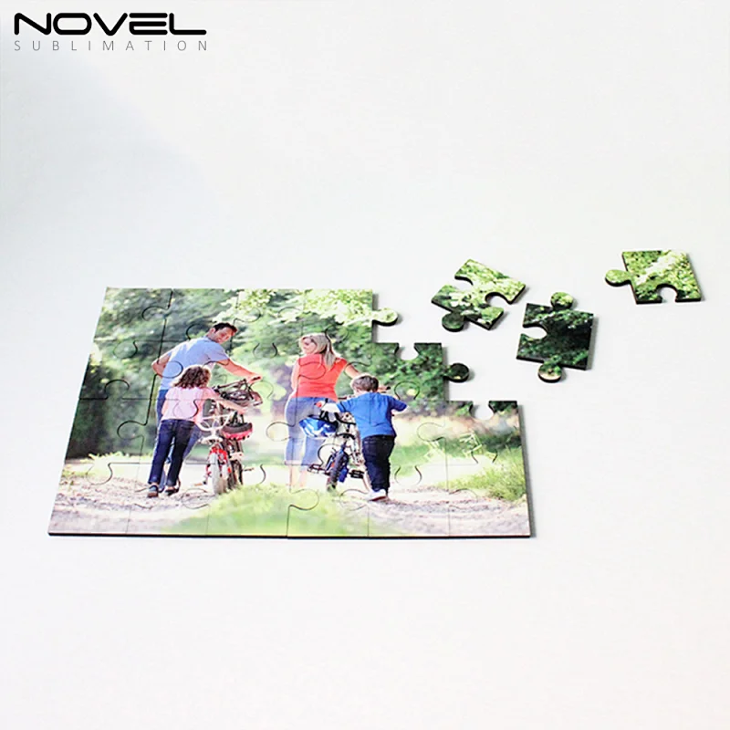 Fashion 24 Pieces Rectangle Sublimation MDF Puzzle