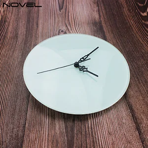 Sublimation Round Smooth Clock Photo Glass Frame