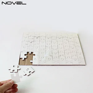 Custom Sublimation 60 Pieces Rectangle MDF Jigsaw Puzzle