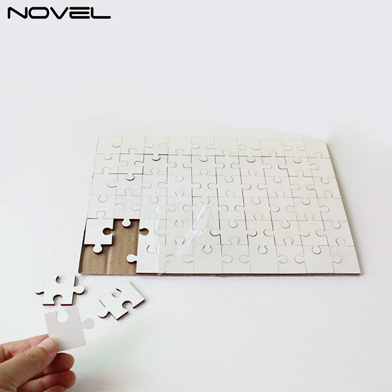 Custom Sublimation 60 Pieces Rectangle MDF Jigsaw Puzzle