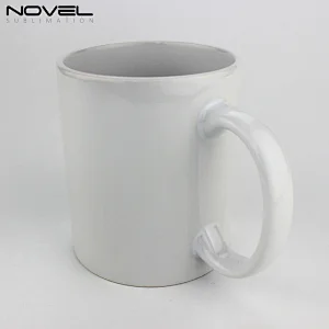 Christmas DIY Mugs White Coated Ceramic Cups  11 OZ Sublimation Mugs Blank