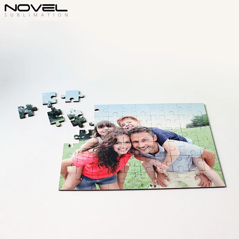 Custom Sublimation 60 Pieces Rectangle MDF Jigsaw Puzzle