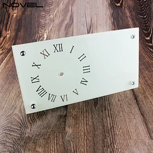 12 inch Smooth Clock Glass Rectangle Photo Panel Frame