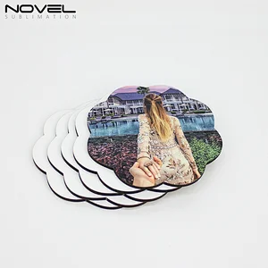 China factory direct MDF coaster single side cork coaster 3MM 4MM thermal transfer blank coaster