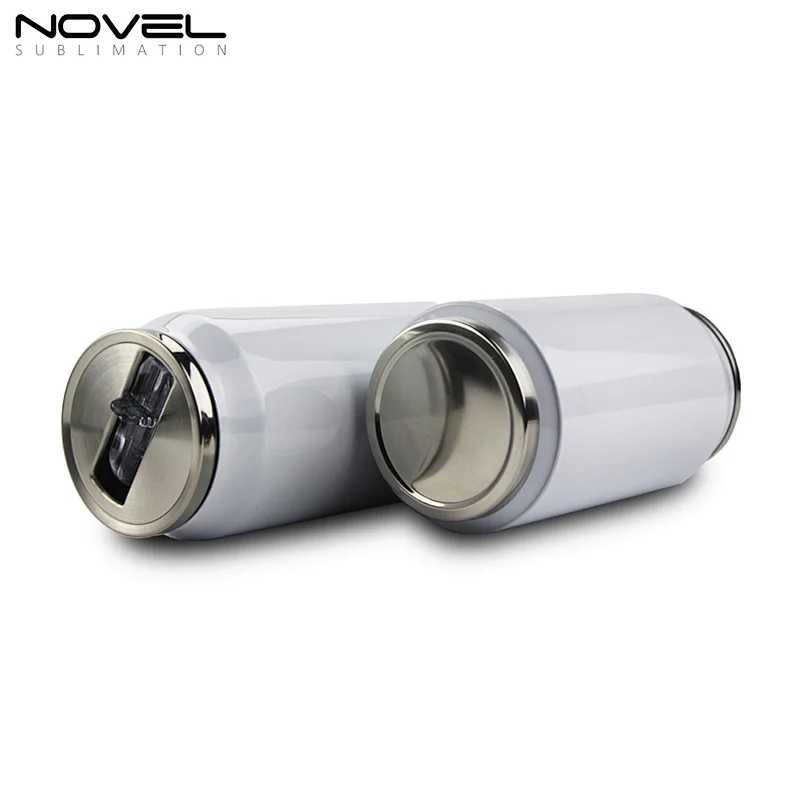 500ML Coke Can Custom Photo Cup Stainless Steel With Individual White Box Sublimation White  Mugs