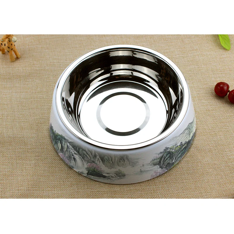 DIY Blank Sublimation Pet Bowl With Inner Stainless Steel Bowl