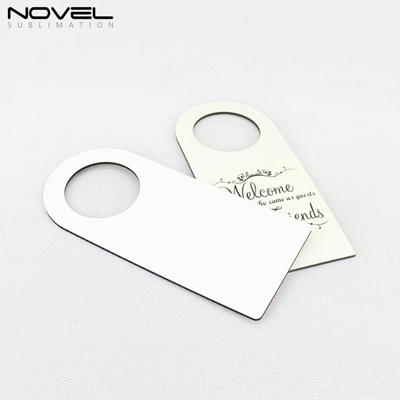 double-sided Printable Sublimation decorative Blank MDF door hanger