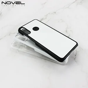 factory provide 2d PC+blank metal insert phone case for Moto E6 Plus