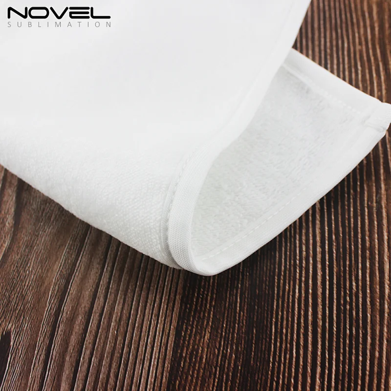 Home Hotel Soft Hand Towels Polyester Cotton White Square Blank DIY Printing Sublimation Towel