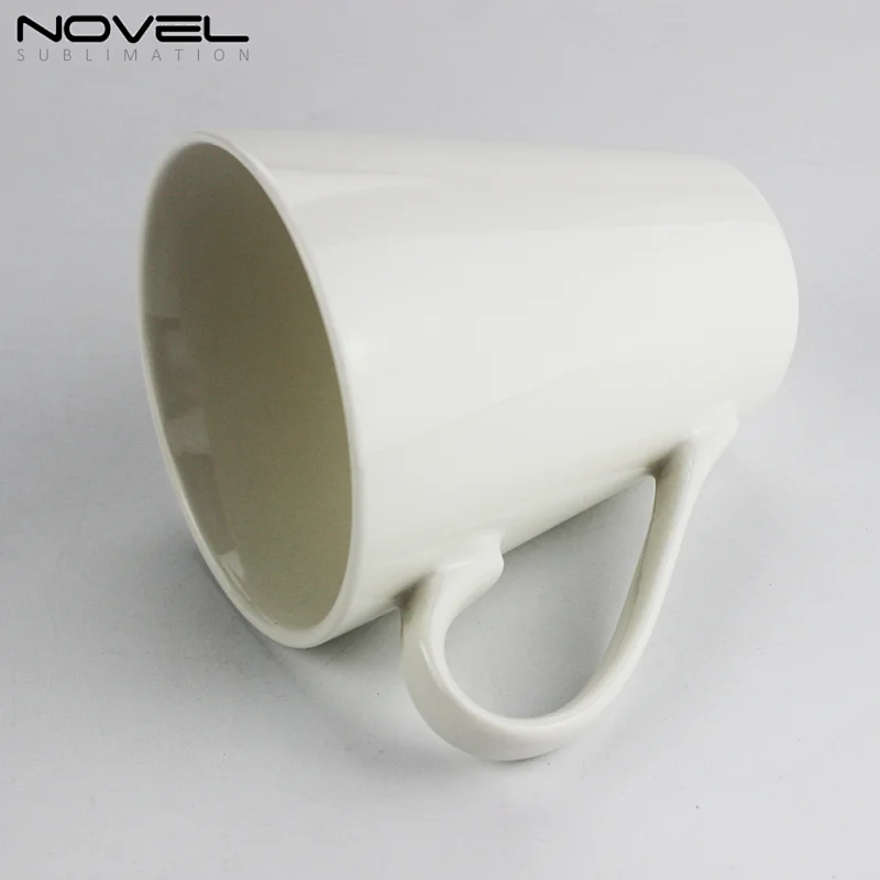 Custom photo print funnel cups 12oz White Sublimation Blank Ceramic Funnel Mug