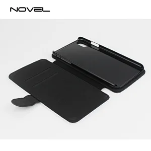 high quality stand-up pu leather wallet for IP XS Max