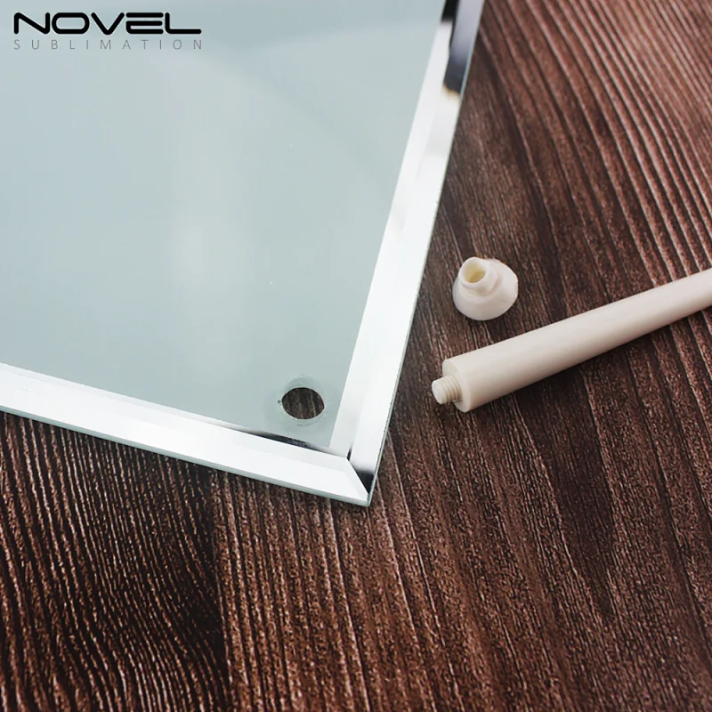 8 inch blank sublimation mirror side glass frame