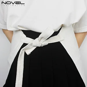 New arrival Blank Sublimation Linen Edgefold  Apron for Adult