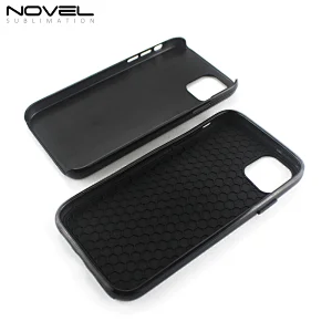 Plastic outside and Rubber inside two layers Phone Cases Dye Sublimation Blank 2D Phone case for IP 11 Pro