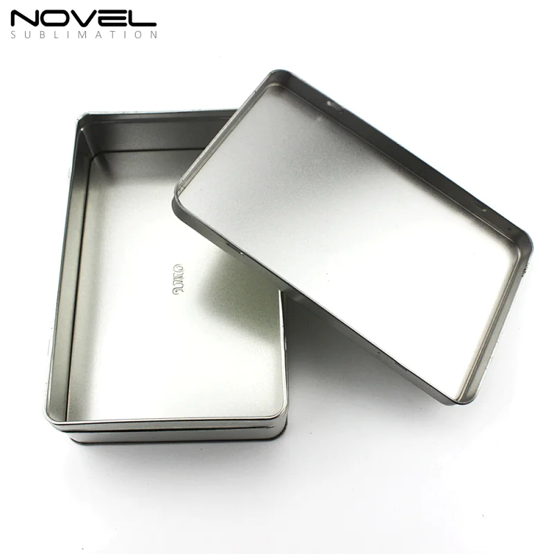 Crafts Use DIY Rectangular Blank White Sublimation Metal tin box