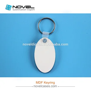 Wholesale cheap sublimation leaf shaped photo MDF keychain,DIY keyring