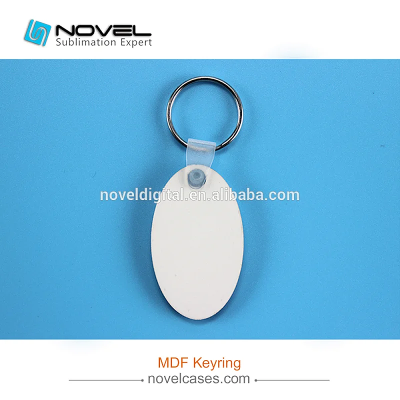Wholesale cheap sublimation leaf shaped photo MDF keychain,DIY keyring