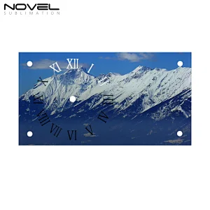 Personalized Design Printable Sublimation Glass Crystal Clock