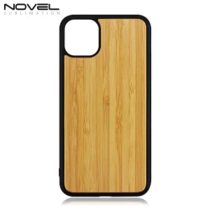 Blank Bamboo Sublimation Phone Case For IP 11 Pro with Wireless charging