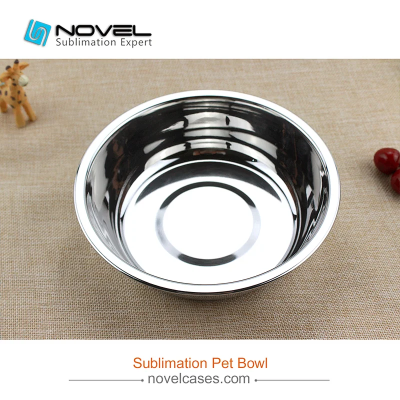 DIY Blank Sublimation Pet Bowl With Inner Stainless Steel Bowl
