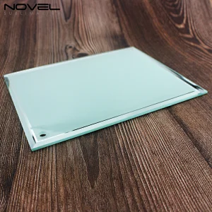 8 inch blank sublimation mirror side glass frame
