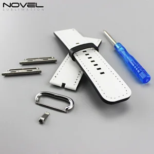 DIY Sublimation PU Leather Watch Band For Apple Watch Series 3