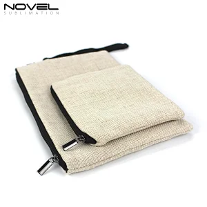 New Sublimation Blank Linen Fashion Coin Purse Wallet Blank Dye Sublimation Heat Transfer