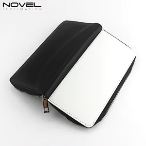 Large Zippered Wallet Sublimation PU Leather Wallet