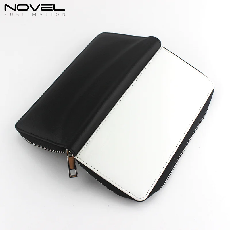 Large Zippered Wallet Sublimation PU Leather Wallet