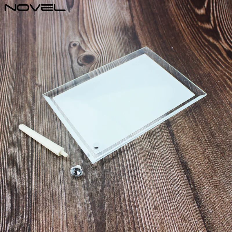 Personality Fancy Blank Bevel Edge Crystal Photo Frames