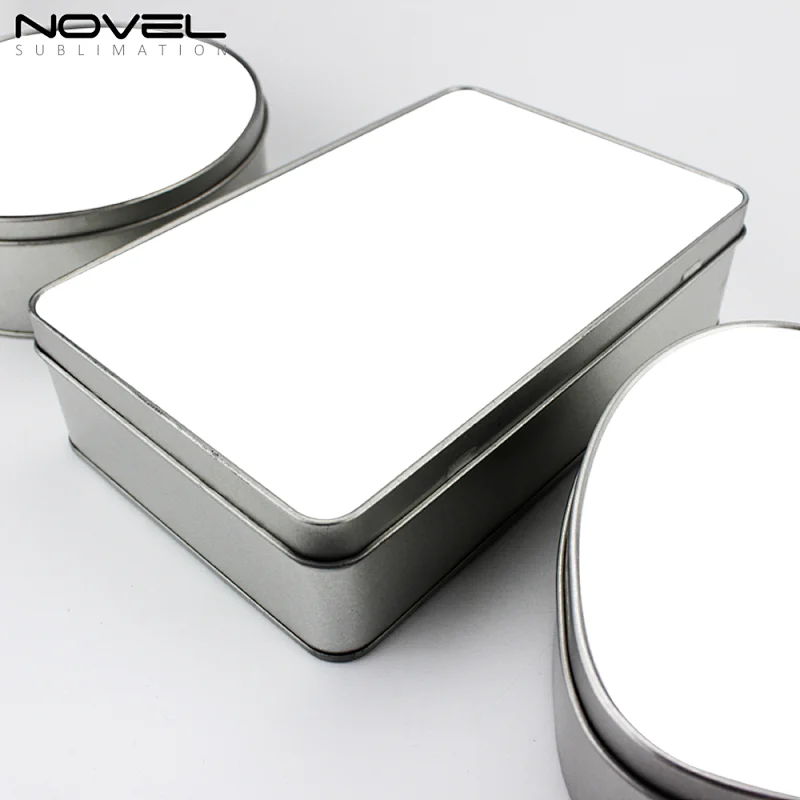 Crafts Use DIY Rectangular Blank White Sublimation Metal tin box
