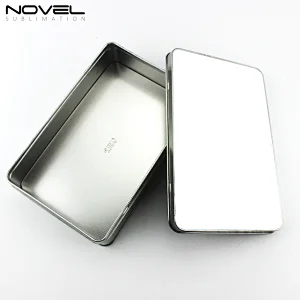 Crafts Use DIY Rectangular Blank White Sublimation Metal tin box