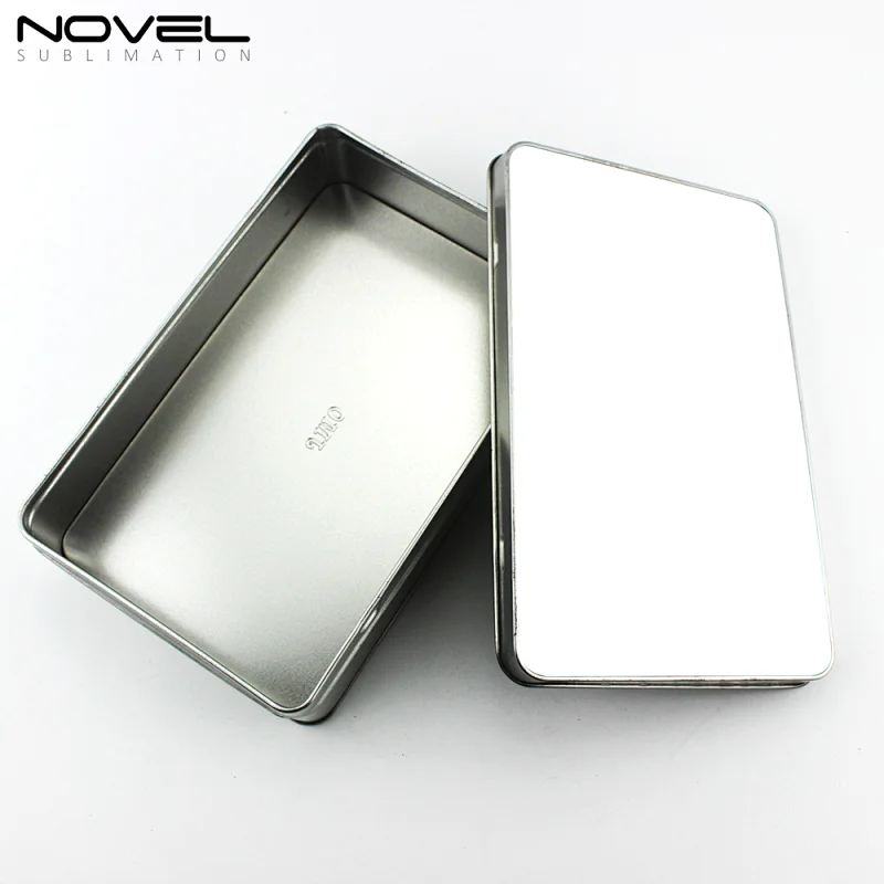 Crafts Use DIY Rectangular Blank White Sublimation Metal tin box