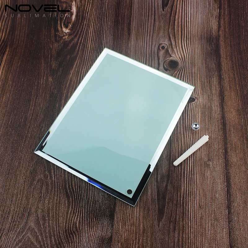 8 inch blank sublimation mirror side glass frame
