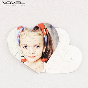 23 Pieces Heart MDF Puzzle Sublimation Jigsaw Puzzle