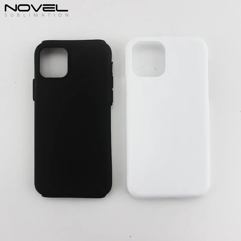 High quality 2in1 3D Coating case Sublimation cover customized DIY Cell Phone case for IP 11
