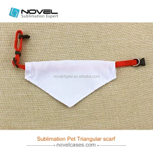 China factory price beautiful Blank Sublimation Pet Scarf