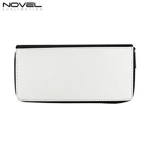 Large Zippered Wallet Sublimation PU Leather Wallet