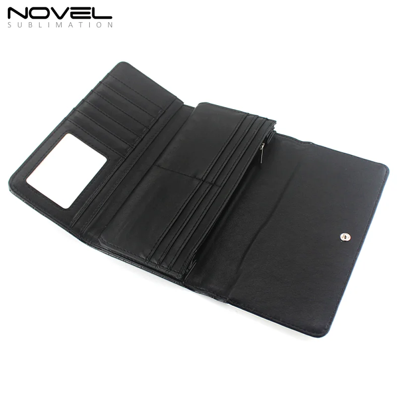 Sublimation Tri-Fold Wallet for Lady With crocodile Grain