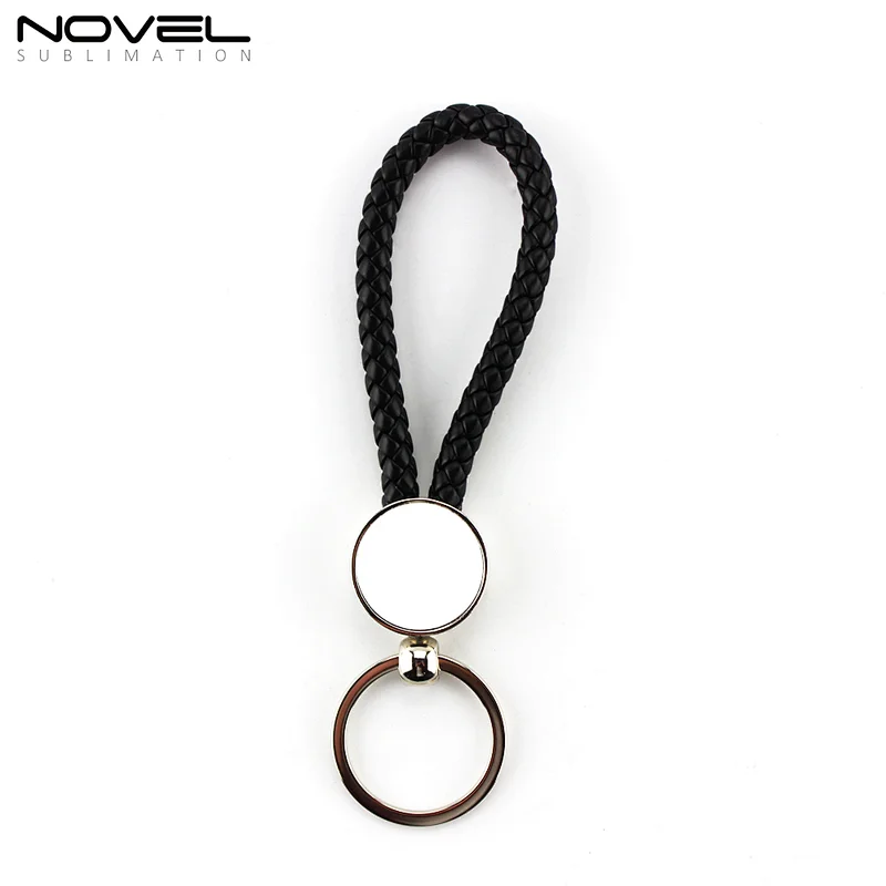3 Colors available Sublimation Blank Hanging Rope Key chain
