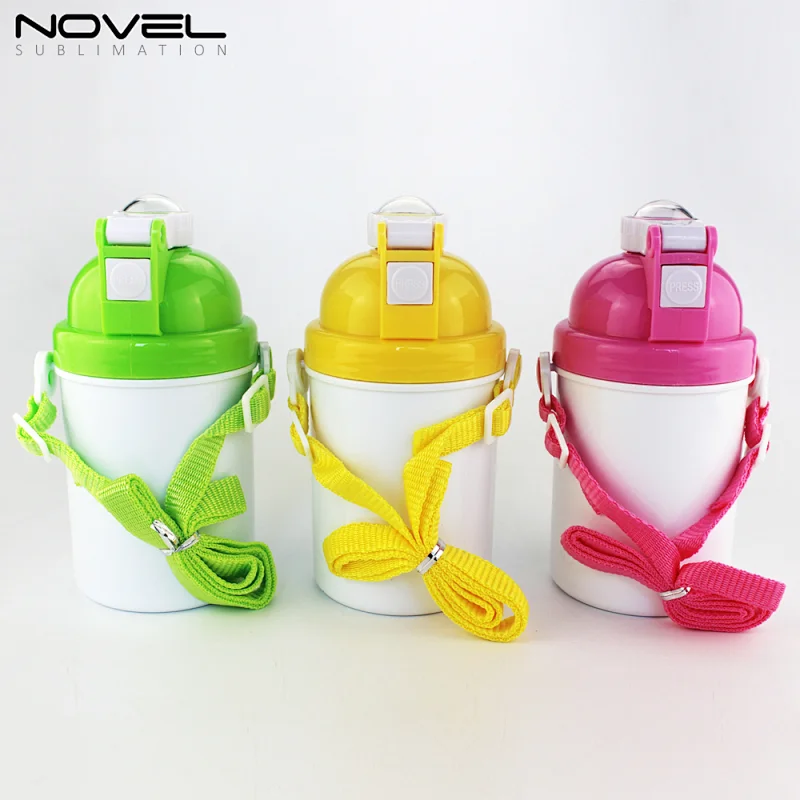 400ml Polymer Kid Water Bottle Sublimation White Coating Bottle