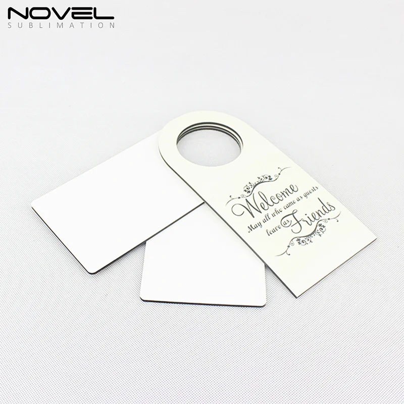 double-sided Printable Sublimation decorative Blank MDF door hanger
