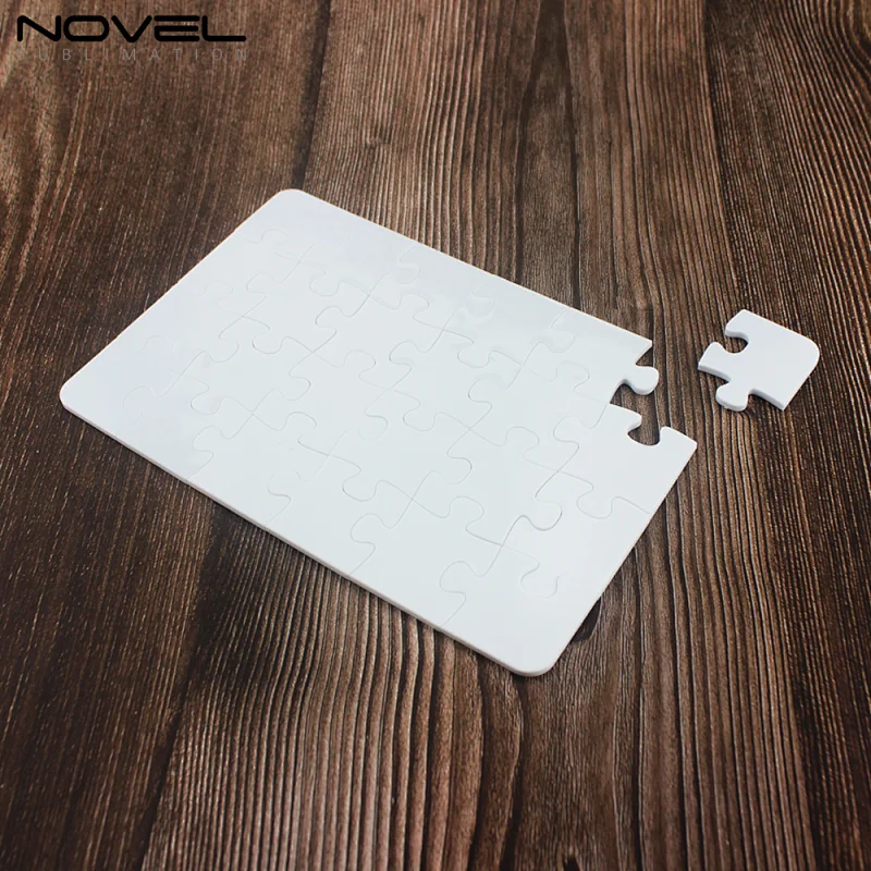 A4 Size DIY  Sublimation Blank Plastic Hard Board Polymer Jigsaw Puzzle