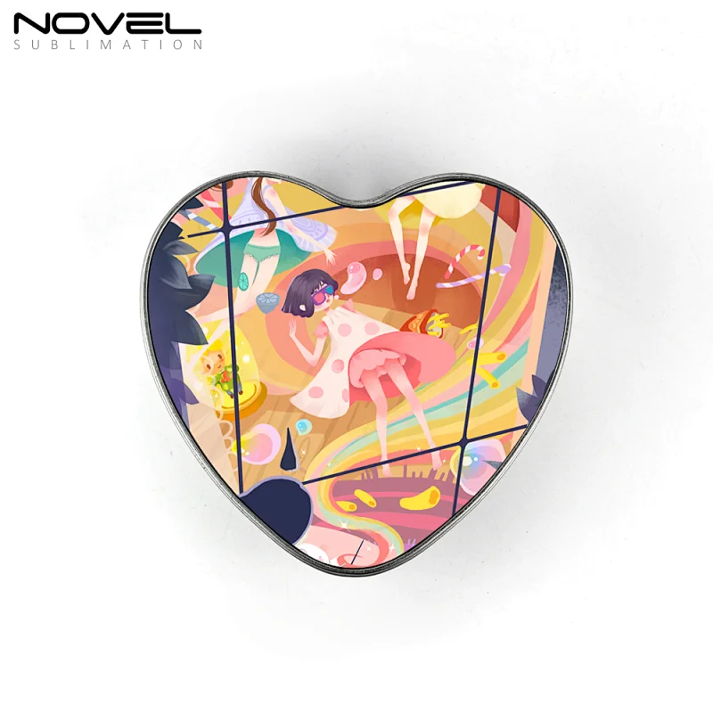 DIY Sublimation tin Metal box packing boxes jewelry storage cans gift box