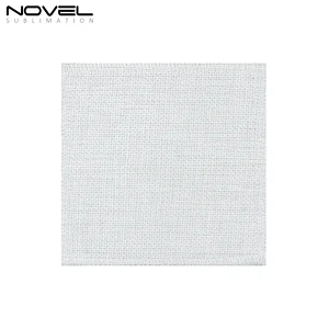 high quality customized sublimation blank square linen coaster