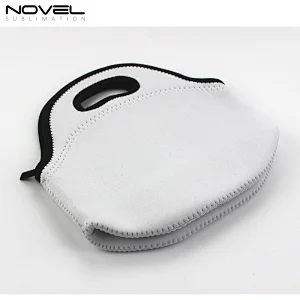 White Neoprene Lunch Pack Sublimation Lunch Bag