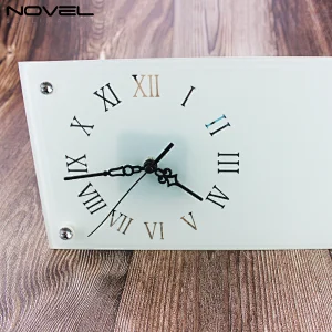 Personalized Design Printable Sublimation Glass Crystal Clock