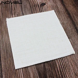 high quality customized sublimation blank square linen coaster