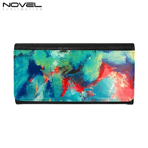 Sublimation Tri-Fold Wallet for Lady With crocodile Grain